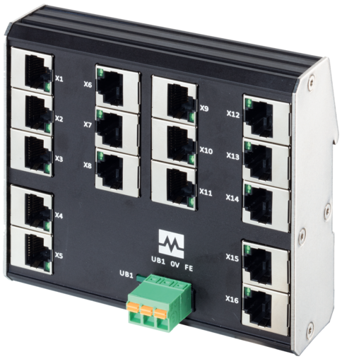 Switch Xenterra 16 ports montage DIN 1Gigabit