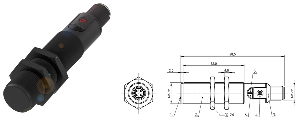 BCS M18BBI3-PSC80D-S04K