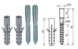 [472 201] BFS M10X20 PAS STTZN