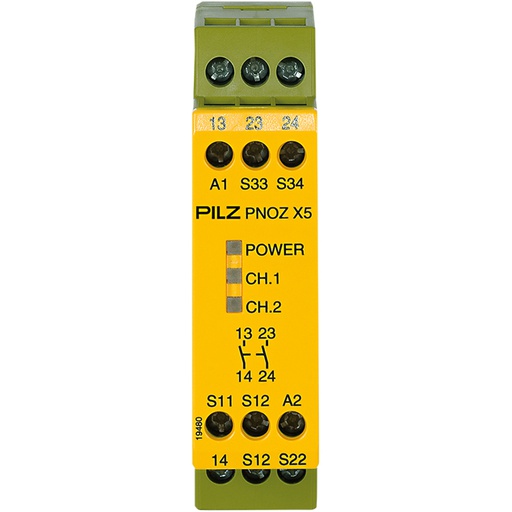 [774325] PNOZ X5 24VACDC 2n/o